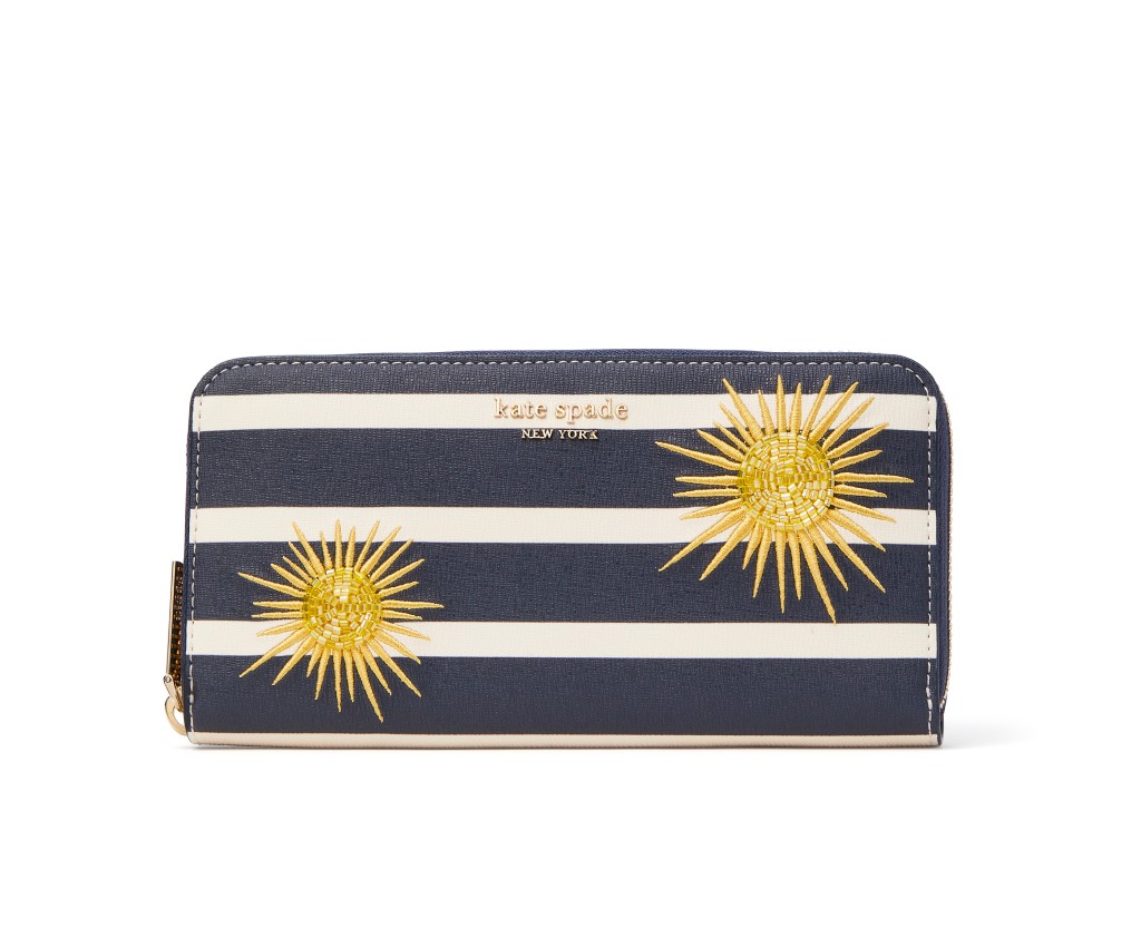 Sunkiss Embellished Zip-Around Continental Wallet (Blazer Blue Multi)